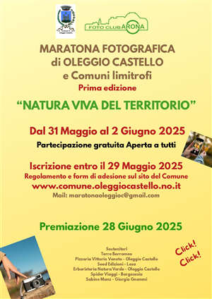 MARATONA FOTOGRAFICA DI OLEGGIO CASTELLO